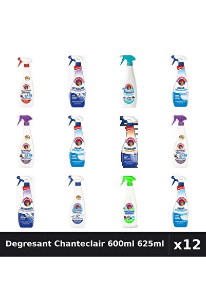 Chanteclair Set 12 Degresant Universal 600ml 625ml - 9 Arome Asortate Curatenie