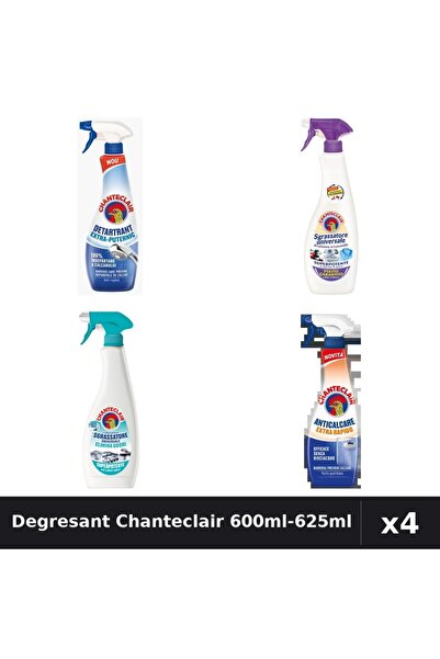 Chanteclair Set 4 Degresant Universal 600ml-625ml - Mosc Alb, Anti-Miros, Ext...