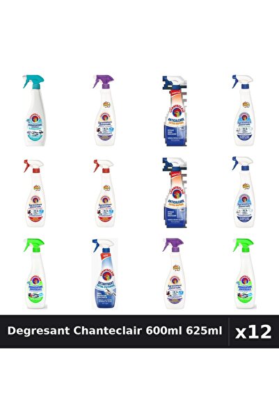 Chanteclair Set 12 Degresant Universal 600ml-625ml - 8 Arome, Anticalcar, Det...