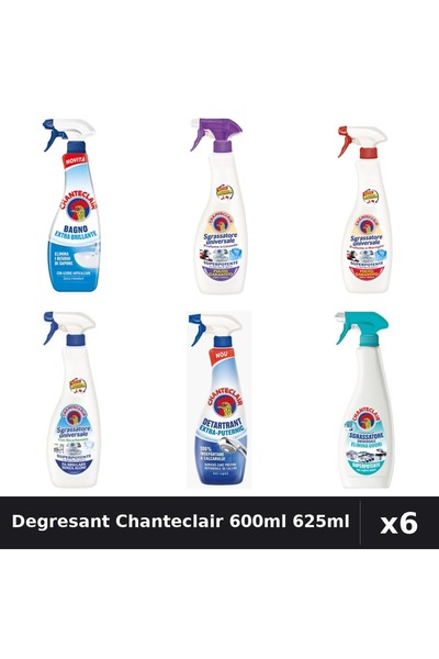 Chanteclair Set 6 Degresant Universal 600ml-625ml - Bicarbonat, Marsilia, Mos...