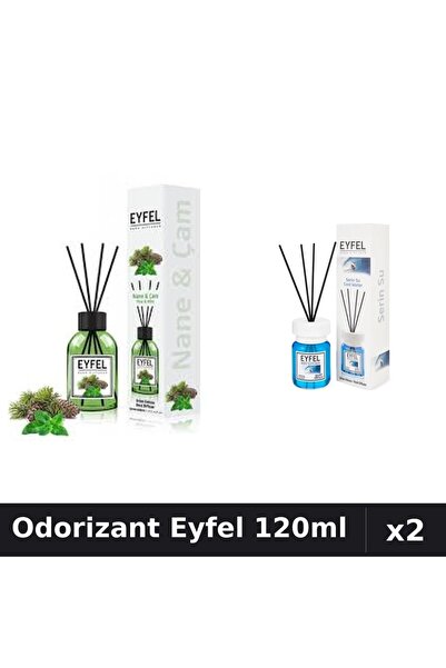 Eyfel Set 2 Odorizant Camera Betisoare 120ml - Pin Si Menta, Cool Water