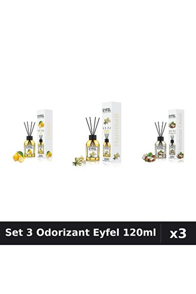 Eyfel Set 3 Odorizante Camera Betisoare, Lamaie, Mana Maicii Domnului, Nuca D...