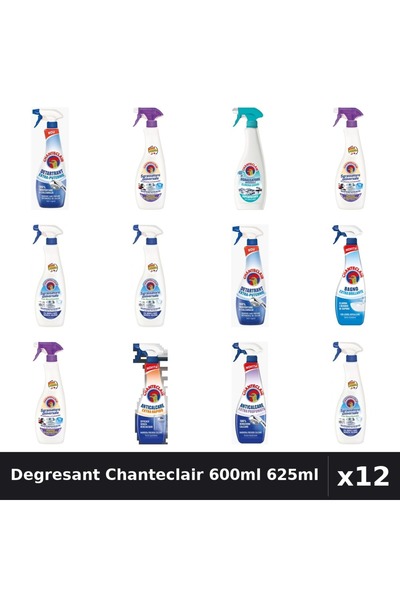 Chanteclair Set 12 Degresant Universal 600ml 625ml - Lavanda, Bicarbonat, Mos...