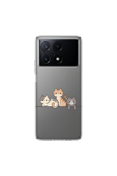 PPKin حافظة شفافة متوافقة مع Poco X6 Pro بتصميم Kedis 4