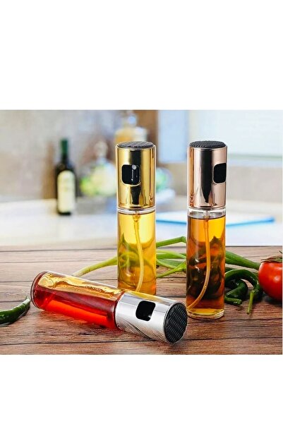 Nadom 100ml Cam Yağdanlık Zeytinyağı,Sirke,Soya Sosu Yağ Fıs Fıs Püskütücü Ya...
