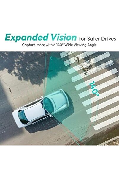 Botslab 2.5K Front Dash Cam,170°Wide Angle,WDR Night Vision,WiFi GPS,24/7 Parking,Loop Recording(No SD Card)