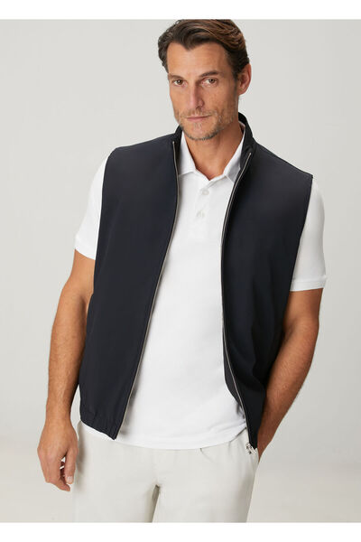 Beymen Collection Lacivert Çift Taraflı Yelek
