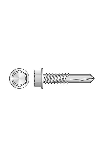 Rocast Set 100 x Surub Autoforant, Cap Hexagonal, Cap Gaurire 5.5 x 50 mm, Zi...