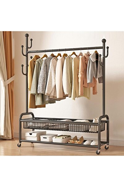 Diason Rolling Rack For Clothes, Clothes Racks For Hanging Clothes, Garmet Ra...
