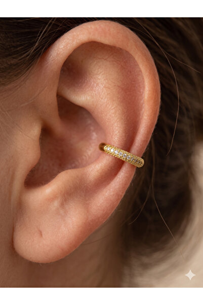 BİJU YILMAZ 26ear46 أقراط غضروف VIP ذهبية صغيرة الحجم