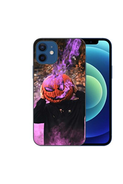 OEM Калъф, съвместим с Apple iPhone 12, силиконов гел TPU, с шарка на лилаво ...
