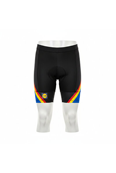 esmara Women's Black Cycling Shorts with Color Accents - M