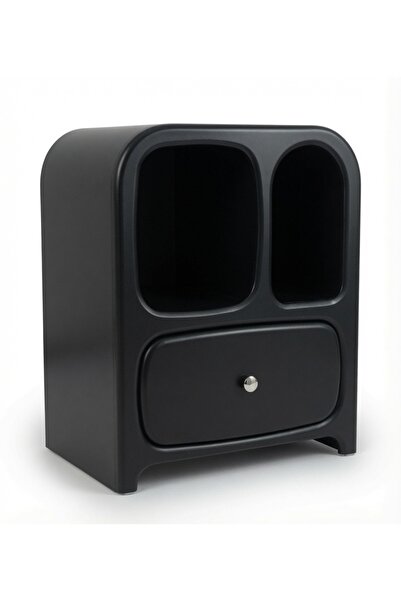 ELEFANTE Premium Modern Arched Nightstand with Storage Drawer – Fully Assembl...