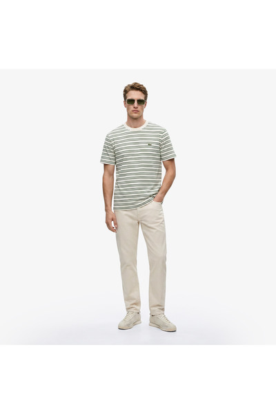 Lacoste Erkek Slim Fit Bej Jean Pantolon