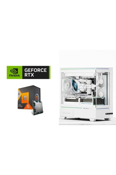 Other كمبيوتر ألعاب بمعالج AMD Ryzen 5 7500X3D، لوحة أم ASUS A620M، بطاقة رسو...