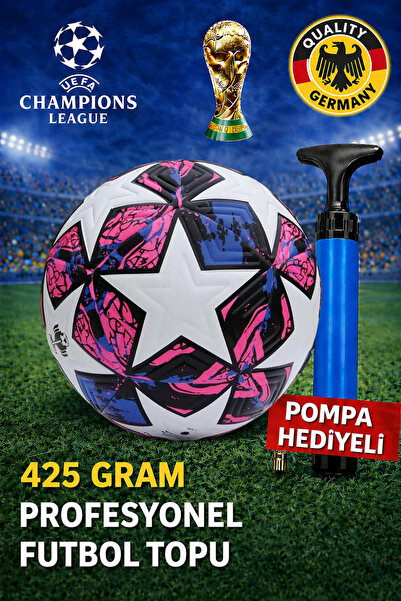 Janva Pompalı Futbol Topu Lazer Kesim 425 gram 1.kalite Şampiyonlar Ligi