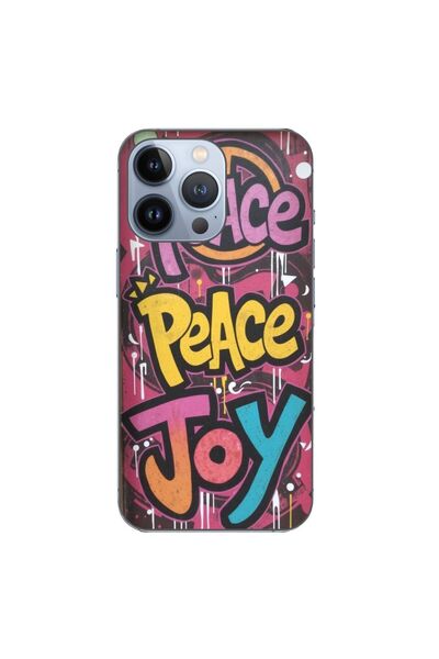 OEM Husa compatibila cu Apple iPhone 13 Pro Silicon Gel Tpu Model Peace and J...