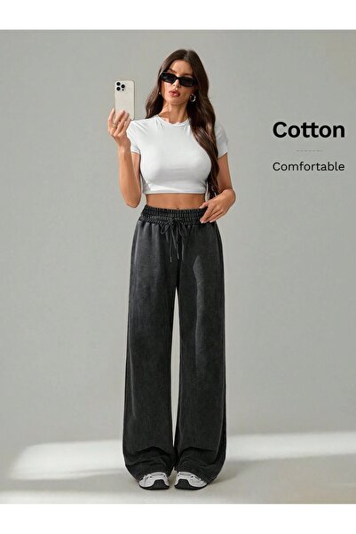 ZAVIXO Women's Wide Leg Sweatpants Stylish and Comfortable Style