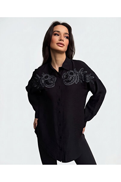 Tarz Collection Gömlek Nakış detaylı