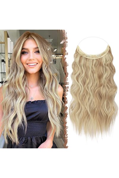 Feshfen Secret Wire Hair Extensions Invisible Hair Extensions Curly Wavy Long...