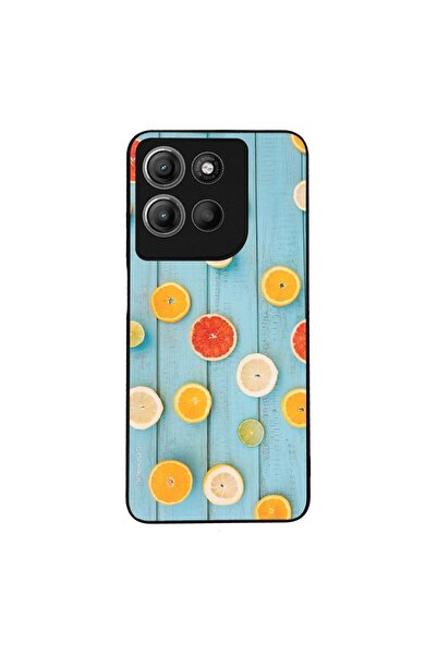 Sonique Θήκη Fruit Series για Motorola Moto G15 4G / Moto G15 Power Γκρέιπφρουτ