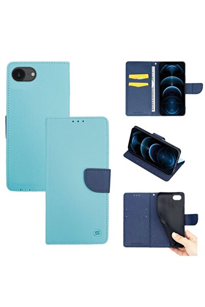 Sonique Θήκη Πορτοφόλι Trend Wallet Apple iPhone 16e / iPhone 17e Σιέλ / Σκού...