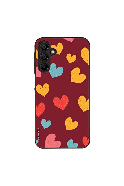 Sonique Θήκη Heart Series για Samsung Galaxy A15 4G / Galaxy A15 5G Μπορντώ