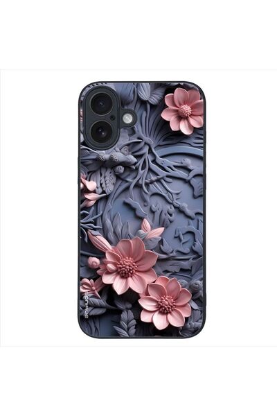 Sonique Θήκη 3D Flower Series για Apple iPhone 16 Plus Ροζ 02