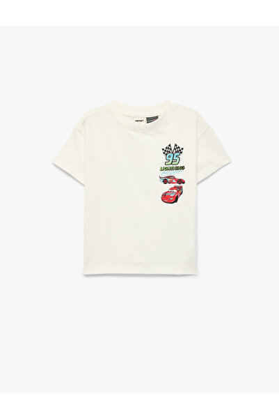 Koton Tricou cu mânecă scurtă cu imprimeu Lightning McQueen, licențiat