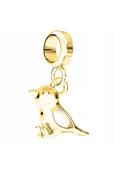 Larezo Charm, Model Vrăbiuță Aurie, Animale, Inaltime 24.5mm, Culoare Auriu, ...
