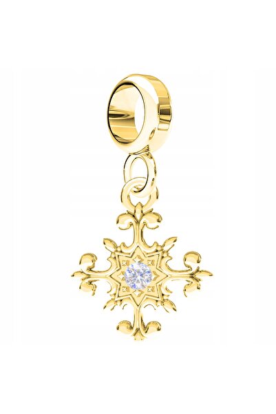 Larezo pandantiv, element decorativ, Model Cruce Decorativa Cu Zirconiu Cubic...