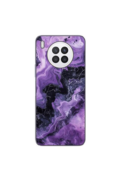 OEM Θήκη συμβατή με Huawei Nova 8i Σιλικόνης Gel TPU με σχέδιο Αφηρημένο Μωβ ...
