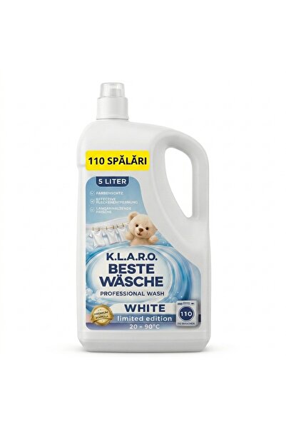 OEM Detergent lichid Beste Washche White, 5 Litri, 110 spălări, parfum proaspăt