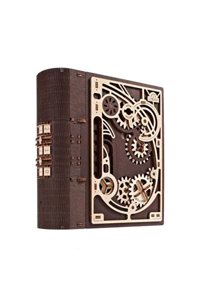 Ugears Puzzle 3D, Cartea Secretilor, Ugears, lemn, 263 piese