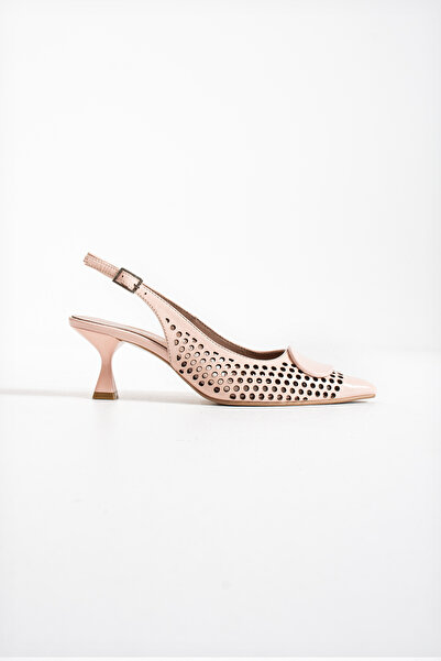 dericia shoes حذاء لورينزا نسائي من الجلد الطبيعي اللامع بكعب رفيع مثقوب