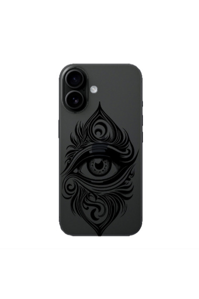 Other Apple Iphone 16 Eye patterned drawing Transparent Silicone TPU Θήκη