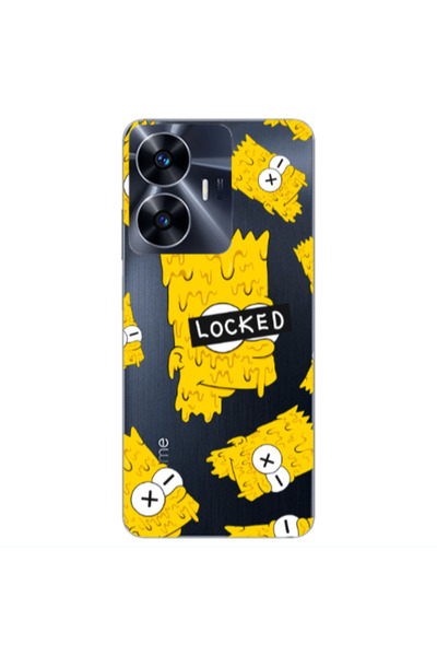 Other Realme Note 50 Bart Simpson Transparent Silicone TPU Θήκη