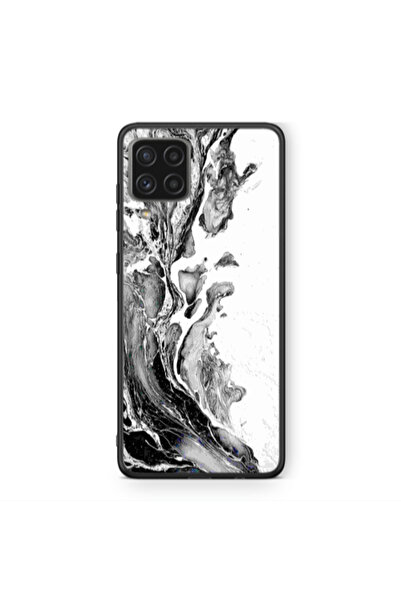 Other Samsung A22 4G Marble River Black Glossy Θήκη