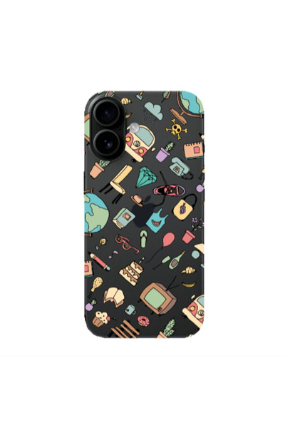 Other Apple Iphone 16 plus Mixed up Transparent Silicone TPU Θήκη