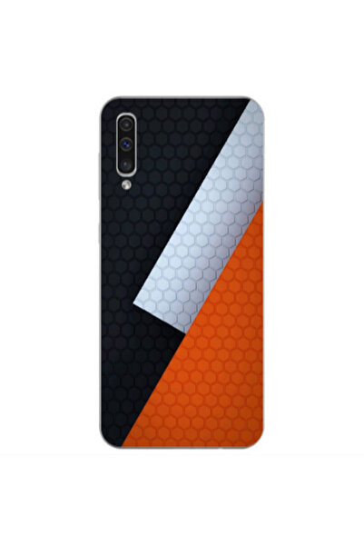 Other Samsung A50 Coated hexagon Transparent Silicone TPU Θήκη