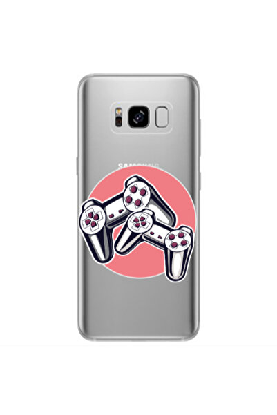 Other Samsung S8 Plus Retro Joysticks Transparent Silicone TPU Θήκη