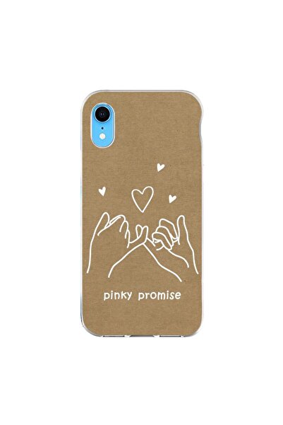 OEM Калъф, съвместим с Apple iPhone XR, силиконов гел TPU, модел BFF Pinky Pr...