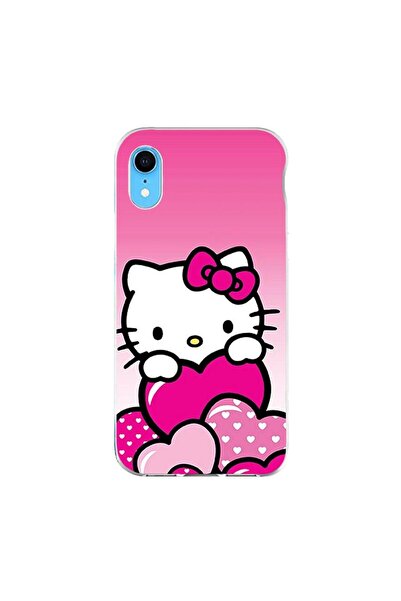 OEM Husa compatibila cu Apple iPhone XR Silicon Gel Tpu Model Hello Kitty Pin...