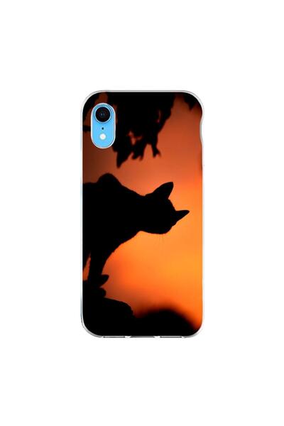 OEM Husa compatibila cu Apple iPhone XR Silicon Gel Tpu Model Halloween Pisic...