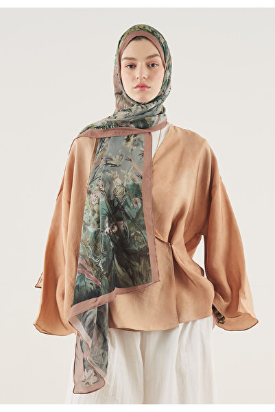 Freshscarfs Soft Dream Desen Soft Viskon Şal Somon