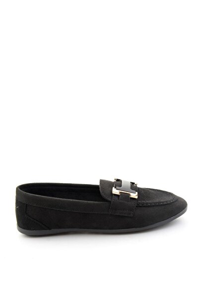 Bambi Siyah Kadın Loafer Ayakkabı K01542380672