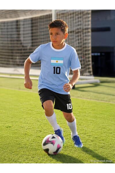 Civil Boys Argentinski štampani set za decu od 6-9 godina - plavi