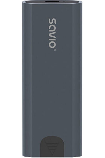 Savio Θήκη για Σκληρό Δίσκο M.2 SATA III με Σύνδεση Type-C Γκρι