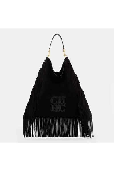 Carolina Herrera CHCH New Vintage Tassel Shoulder Bag for Women Large Capacit...