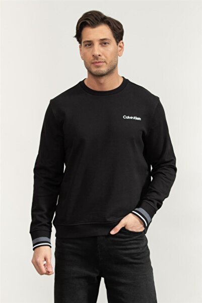 Calvin Klein Pamuklu Relaxed Fit Bisiklet Yaka Sweat LVGMF5W312UB1 Erkek SWEA...